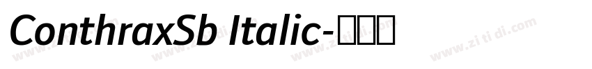 ConthraxSb Italic字体转换
